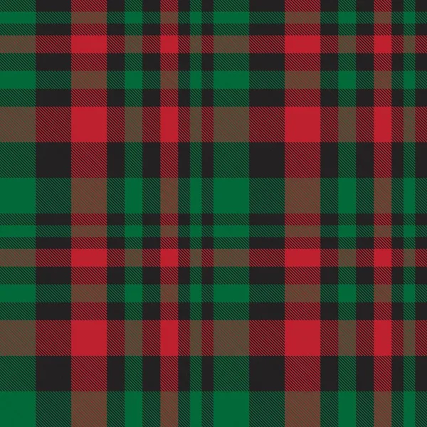 Plaid Noël Carreaux Motif Tartan Sans Couture Adapté Aux Textiles — Image vectorielle