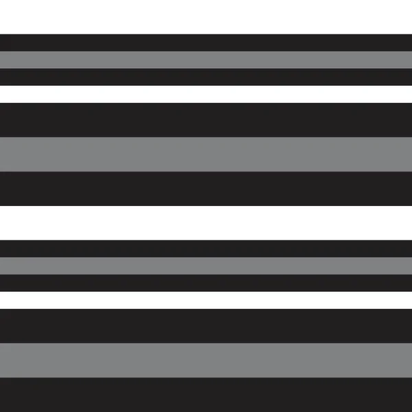 Černobílé Vodorovné Pruhované Bezešvé Vzor Pozadí Vhodné Pro Módní Textilie — Stockový vektor