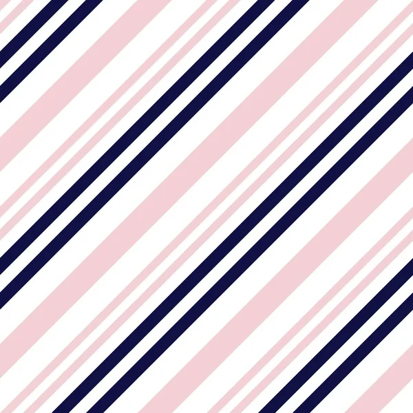 Pink Navy Diagonal Striped Seamless Pattern Background Suitable Fashion Textiles — Stock Vector