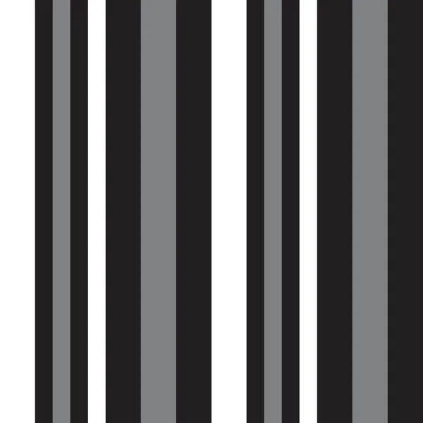 Black White Vertical Striped Seamless Pattern Background Suitable Fashion Textiles — Stock Vector