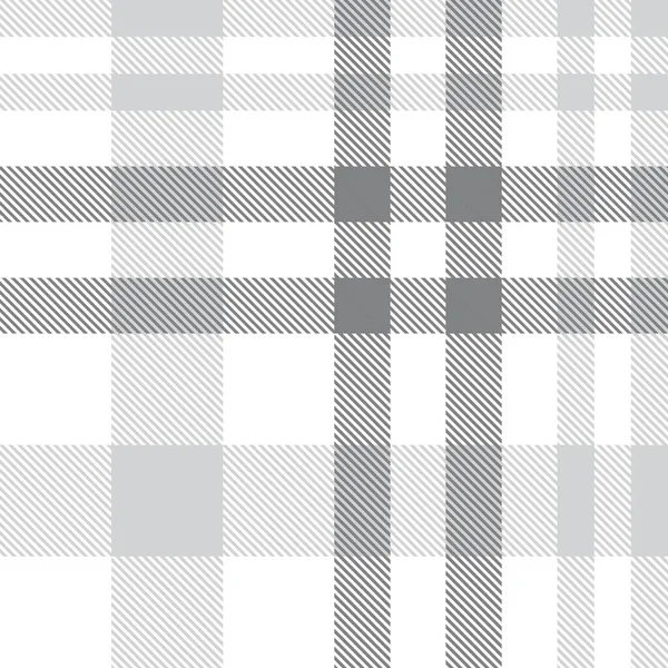 Plaid Blanco Cuadros Tartán Patrón Sin Costura Adecuado Para Textiles — Archivo Imágenes Vectoriales