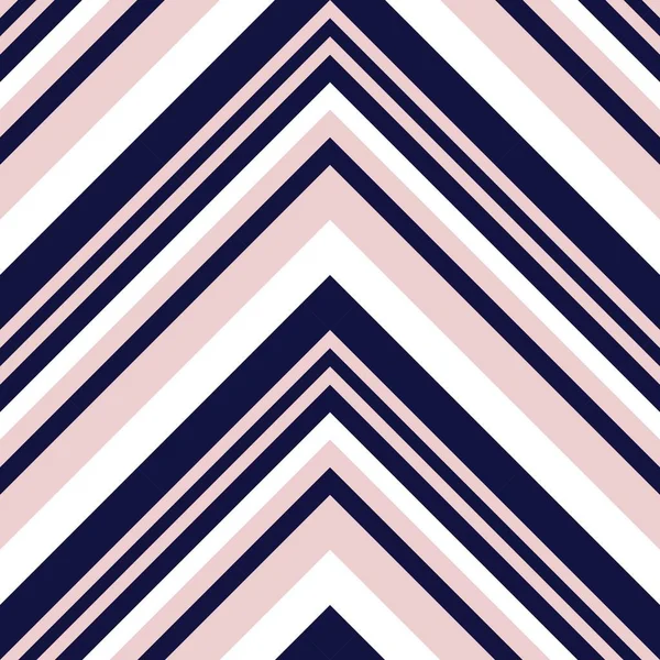 Pink Navy Chevron Diagonal Striped Seamless Pattern Background Suitable Fashion — Stock Vector