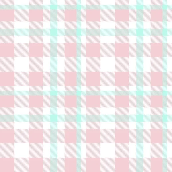 Plaid Rosa Cuadros Tartán Patrón Sin Costura Adecuado Para Textiles — Vector de stock