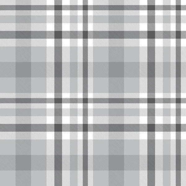 Plaid Blanco Cuadros Tartán Patrón Sin Costura Adecuado Para Textiles — Archivo Imágenes Vectoriales