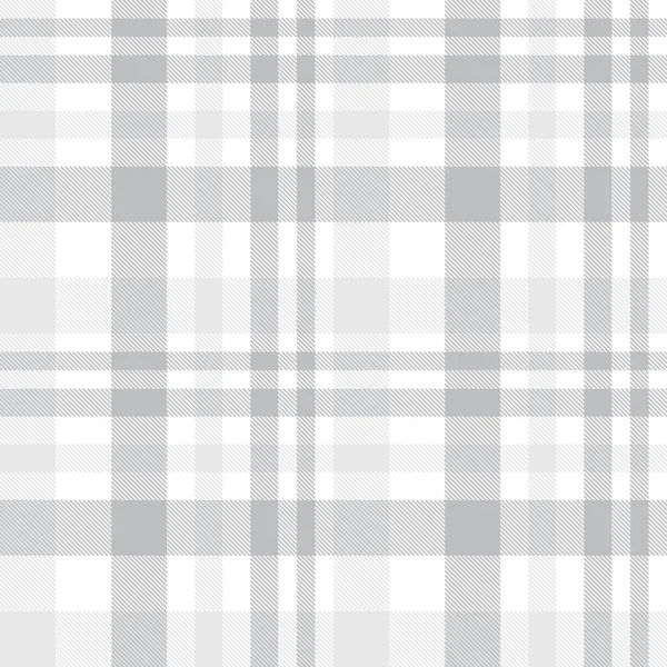 White Plaid Checkered Tartan Seamless Pattern Suitable Fashion Textiles Graphics — Stock Vector