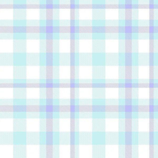 Sky Blue Plaid Checkered Tartan Seamless Pattern Suitable Fashion Textiles — Stock Vector