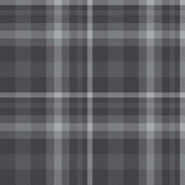 Plaid Gris Cuadros Tartán Patrón Sin Costura Adecuado Para Textiles — Archivo Imágenes Vectoriales