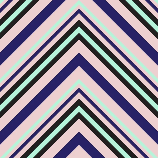 Fondo Patrón Sin Costuras Rayas Diagonales Chevron Rosa Azul Marino — Archivo Imágenes Vectoriales