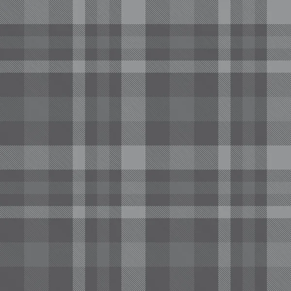 Grey Plaid Geruit Tartan Naadloos Patroon Geschikt Voor Mode Textiel — Stockvector