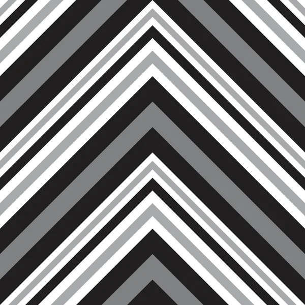 Black White Chevron Diagonal Striped Seamless Pattern Background Suitable Fashion — Stock Vector