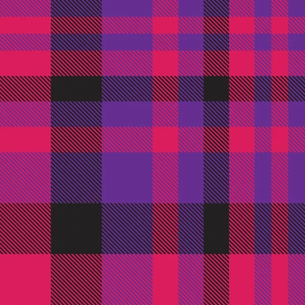 Plaid Púrpura Cuadros Tartán Patrón Sin Costura Adecuado Para Textiles — Archivo Imágenes Vectoriales
