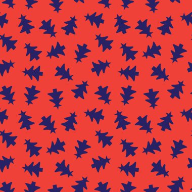 Web sitesi grafikleri ve moda tekstili için Noel Turuncu Tatil kusursuz desen arkaplanı