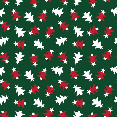 Web sitesi grafikleri ve moda tekstili için Noel Tatili kusursuz desen arkaplanı