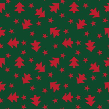 Web sitesi grafikleri ve moda tekstili için Noel Tatili kusursuz desen arkaplanı