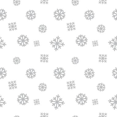 Web sitesi grafikleri ve moda tekstili için Noel Beyaz Tatili kusursuz desen arka planı