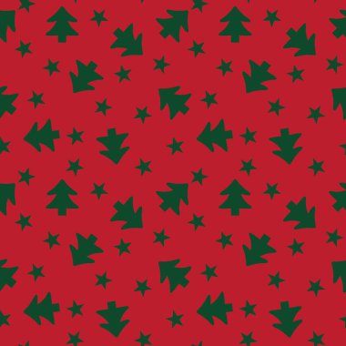 Web sitesi grafikleri ve moda tekstili için Noel Tatili kusursuz desen arkaplanı