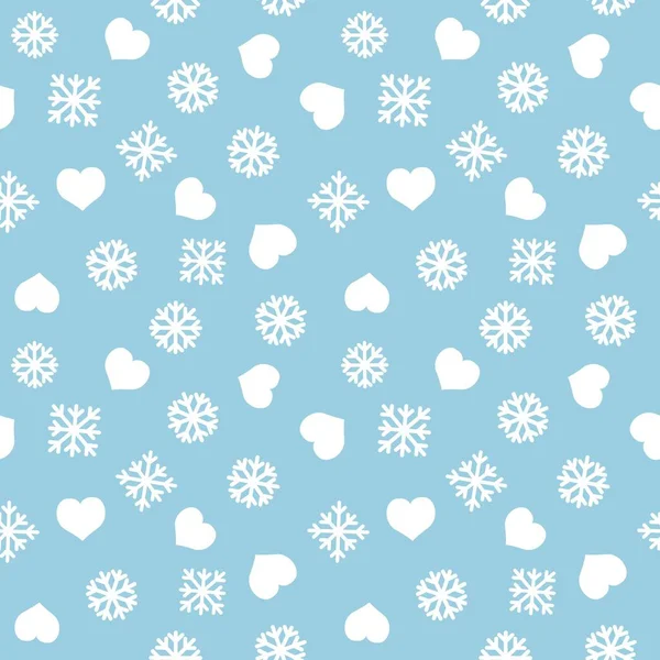 Christmas Icy Blue Holiday Seamless Pattern Background Website Graphics Fashion — Stock Vector