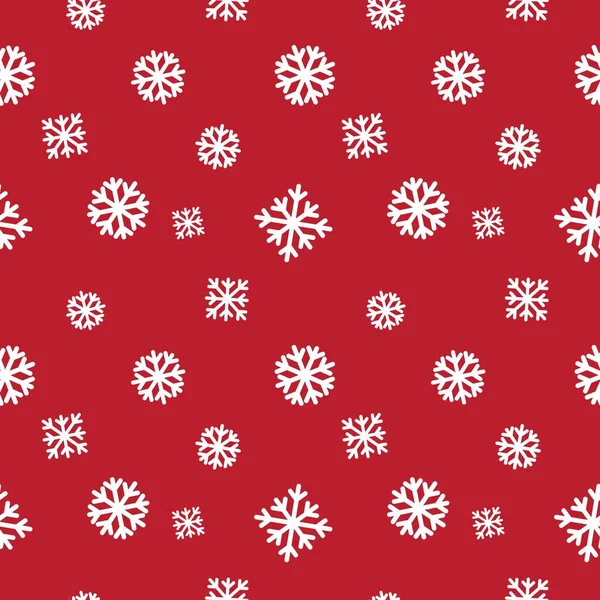 Navidad Rojo Vacaciones Sin Costuras Patrón Fondo Para Los Gráficos — Vector de stock