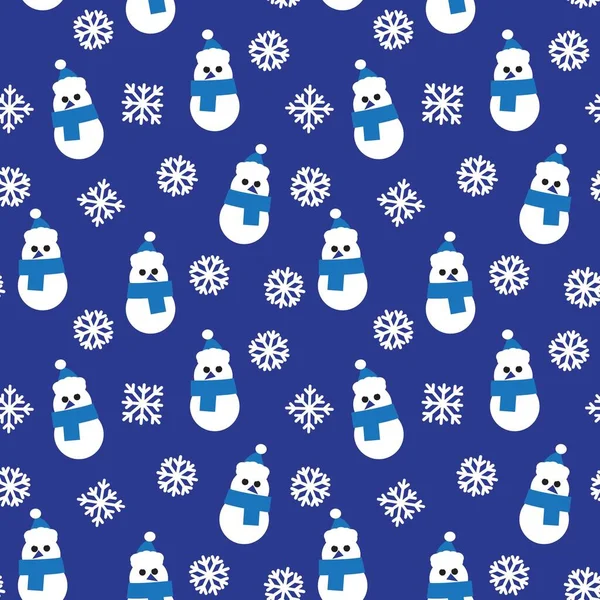 Christmas Blue Holiday Seamless Pattern Background Website Graphics Fashion Textiles — Stock Vector