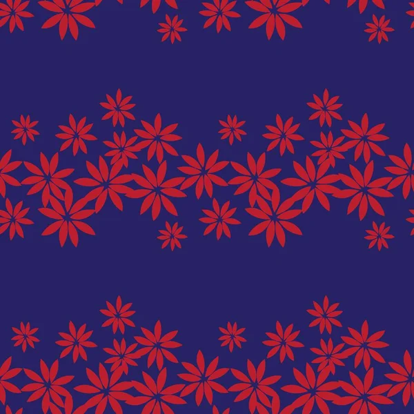 圣诞红色海军假日无缝图案背景网站图形 时尚纺织品 — 图库矢量图片