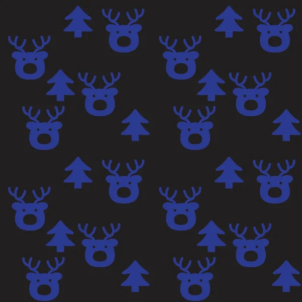 Jul Blå Ferie Problemfri Mønster Baggrund Hjemmeside Grafik Mode Tekstiler – Stock-vektor
