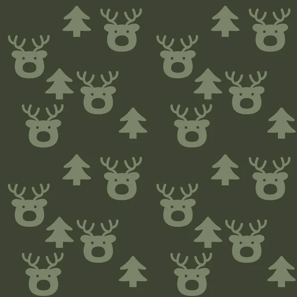 クリスマスグリーンホリデーシームレスパターンウェブサイトのグラフィック ファッションテキスタイルのための背景 — ストックベクタ