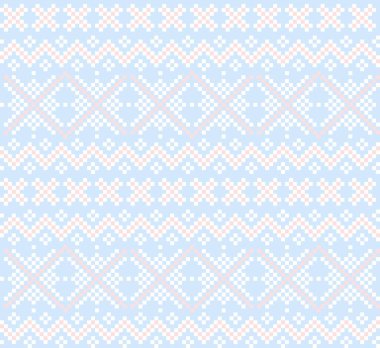 Moda tekstil, örgü ve grafikleri için Gökyüzü Mavisi Noel festivali şablonu