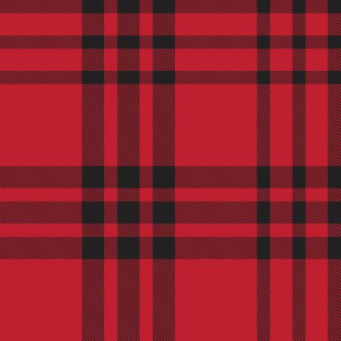 Moda tekstil ve grafikleri için uygun kırmızı ekose, kareli, tartan desenli