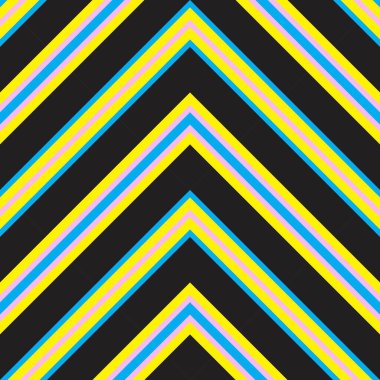 Sarı Chevron köşegen çizgili desensiz arka plan moda tekstil ve grafikleri için uygun