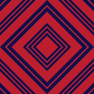 Moda tekstili ve grafikleri için uygun kırmızı ve mavi köşegen çizgili desensiz arkaplan