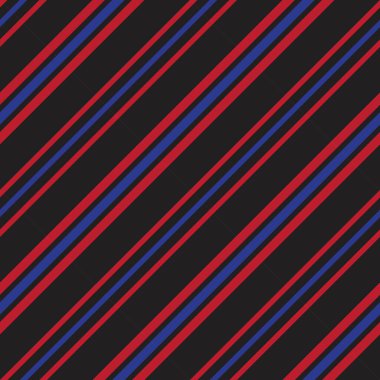 Moda tekstili ve grafikleri için uygun kırmızı ve mavi köşegen çizgili dikişsiz arkaplan