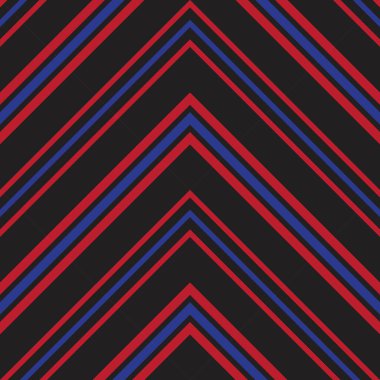 Moda tekstili ve grafikleri için uygun kırmızı ve mavi köşegen çizgili, dikişsiz arkaplan