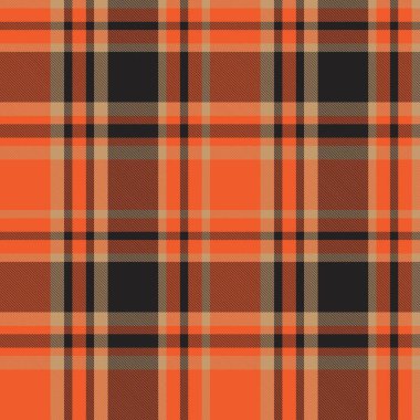 Turuncu ekose, kareli, tartan desenli moda tekstil ve grafikleri için uygun.