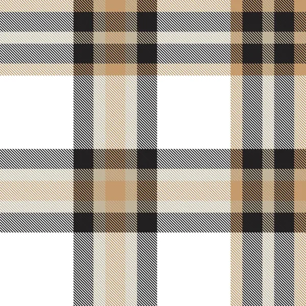 Bruine Taupe Plaid Tartan Naadloos Patroon Geschikt Voor Mode Textiel — Stockvector