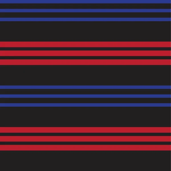 Rouge Bleu Horizontal Rayé Fond Motif Sans Couture Adapté Pour — Image vectorielle