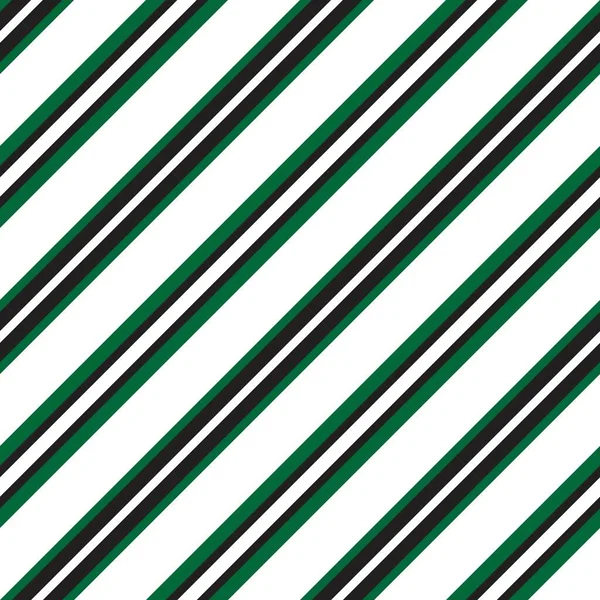 绿色斜角条纹无缝图案背景 适用于时尚纺织品 — 图库矢量图片
