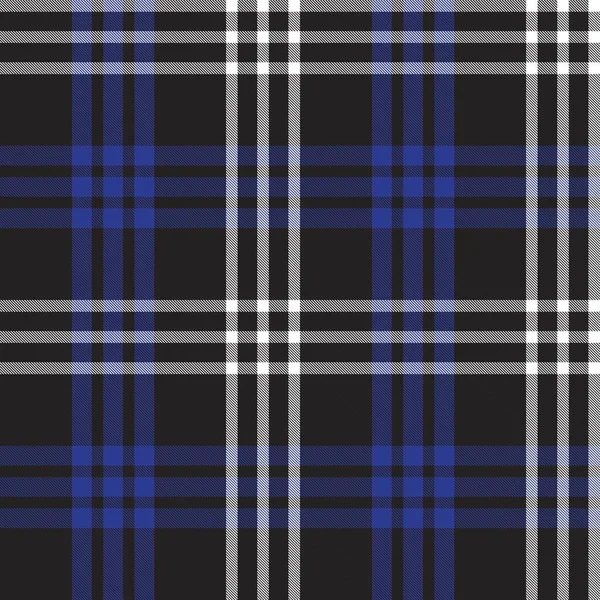 Blue Plaid Kratkę Tartan Bezszwowy Wzór Nadaje Się Tkanin Grafik — Wektor stockowy