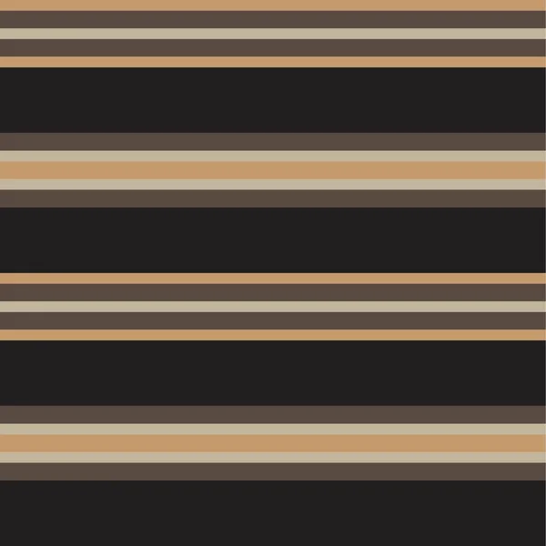 Brown Taupe Horizontal Stripped Seamless Pattern Background 그래픽 — 스톡 벡터