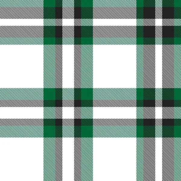 Green Plaid Geruit Tartan Naadloos Patroon Geschikt Voor Mode Textiel — Stockvector