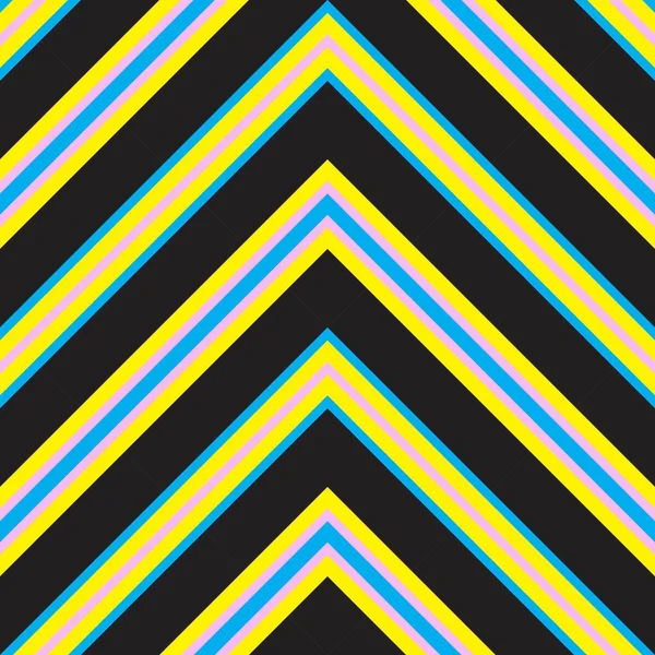 Yellow Chevron Diagonal Striped Seamless Pattern Background Suitable Fashion Textiles — Stock Vector