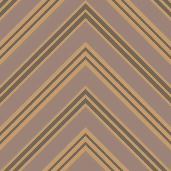 Bruine Taupe Chevron Diagonaal Gestreepte Naadloze Patroon Achtergrond Geschikt Voor — Stockvector