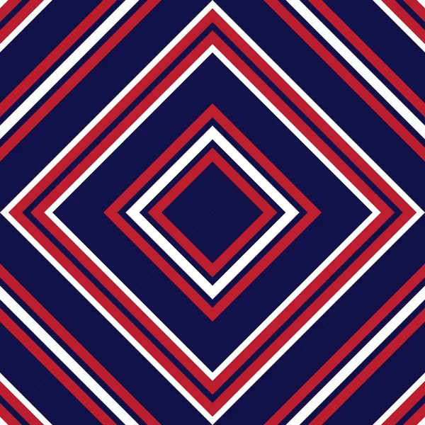 Красный Синий Аргайл Диагональ Полосатый Бесшовный Фон Шаблона Подходит Моды — стоковый вектор