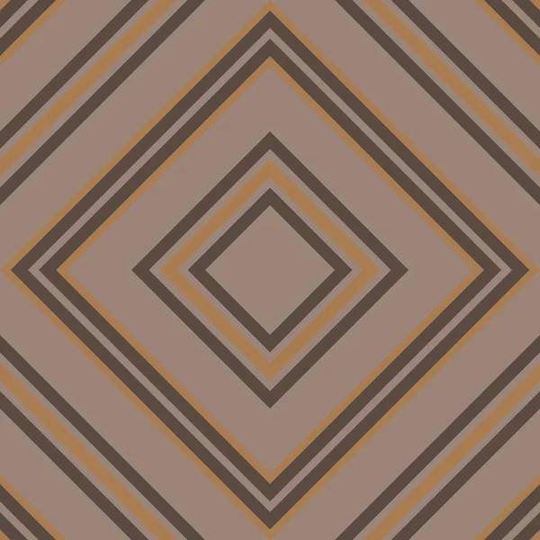 Brown Taupe Argyle Diagonale Righe Senza Cuciture Modello Sfondo Adatto — Vettoriale Stock