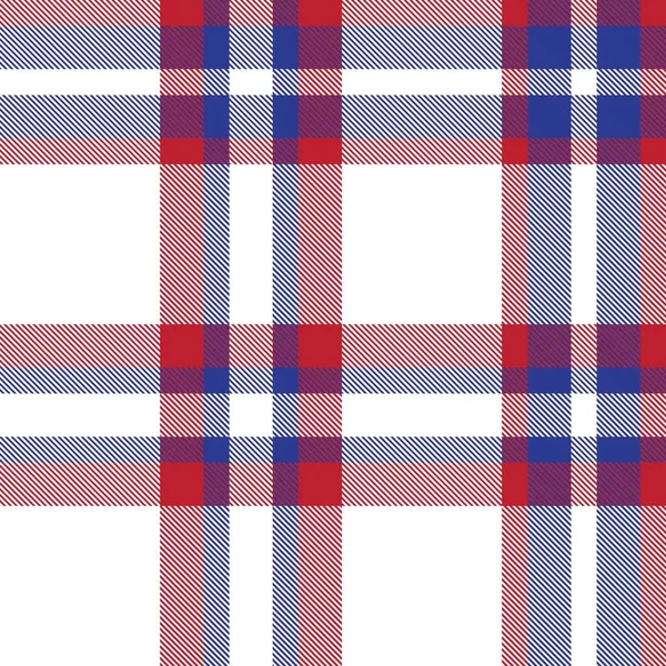 Plaid Rouge Marine Carreaux Motif Tartan Sans Couture Adapté Aux — Image vectorielle