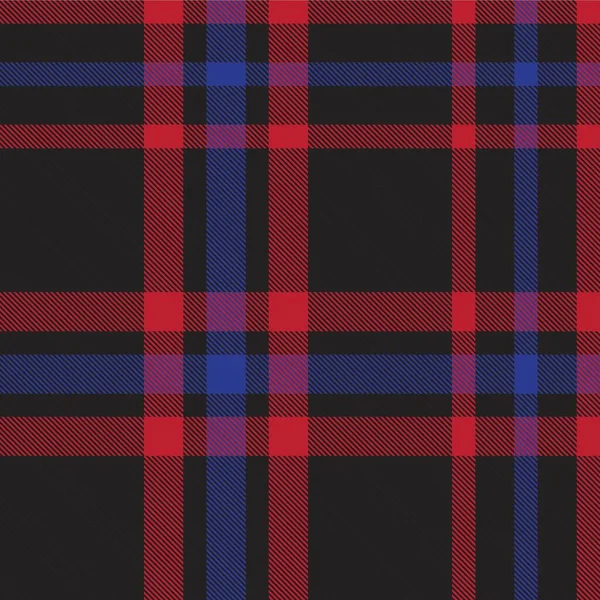 Rood Marine Ruitje Geruit Tartan Naadloos Patroon Geschikt Voor Mode — Stockvector