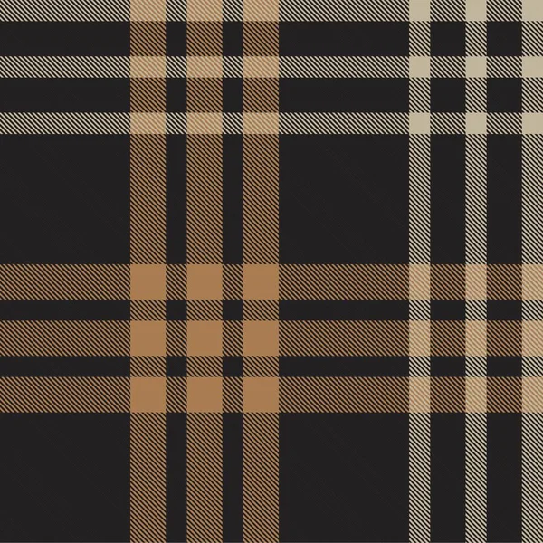 Brown Taupe Plaid Tartan Zökkenőmentes Minta Alkalmas Divat Textíliák Grafikák — Stock Vector