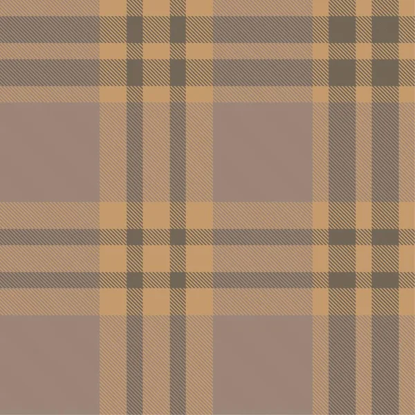 Brown Taupe Plaid Tartan Zökkenőmentes Minta Alkalmas Divat Textíliák Grafikák — Stock Vector