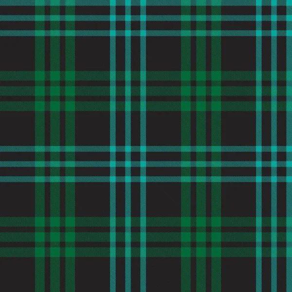 Plaid Verde Cuadros Tartán Patrón Sin Costura Adecuado Para Textiles — Vector de stock