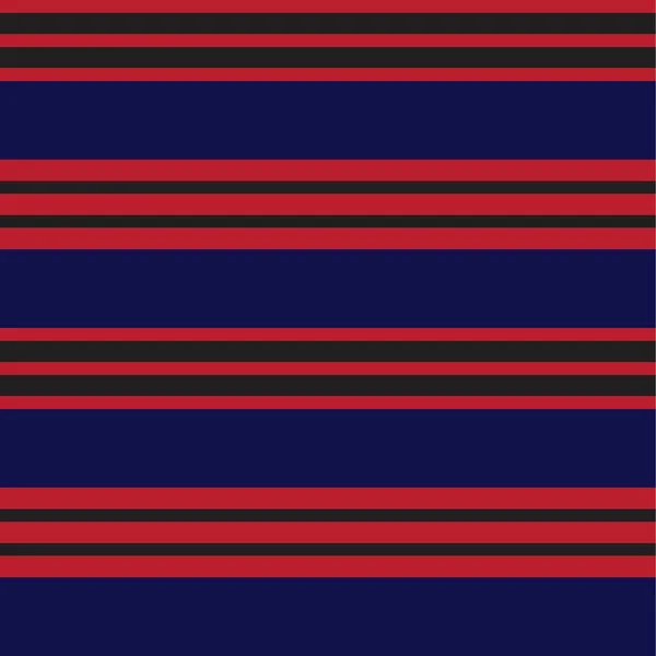 赤と青の水平ストライプのシームレスなパターンの背景に適したファッション繊維 グラフィック — ストックベクタ