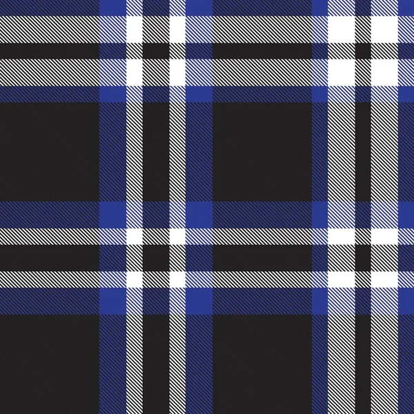 Blue Plaid Kostkovaný Tartan Bezešvý Vzor Vhodný Pro Módní Textil — Stockový vektor